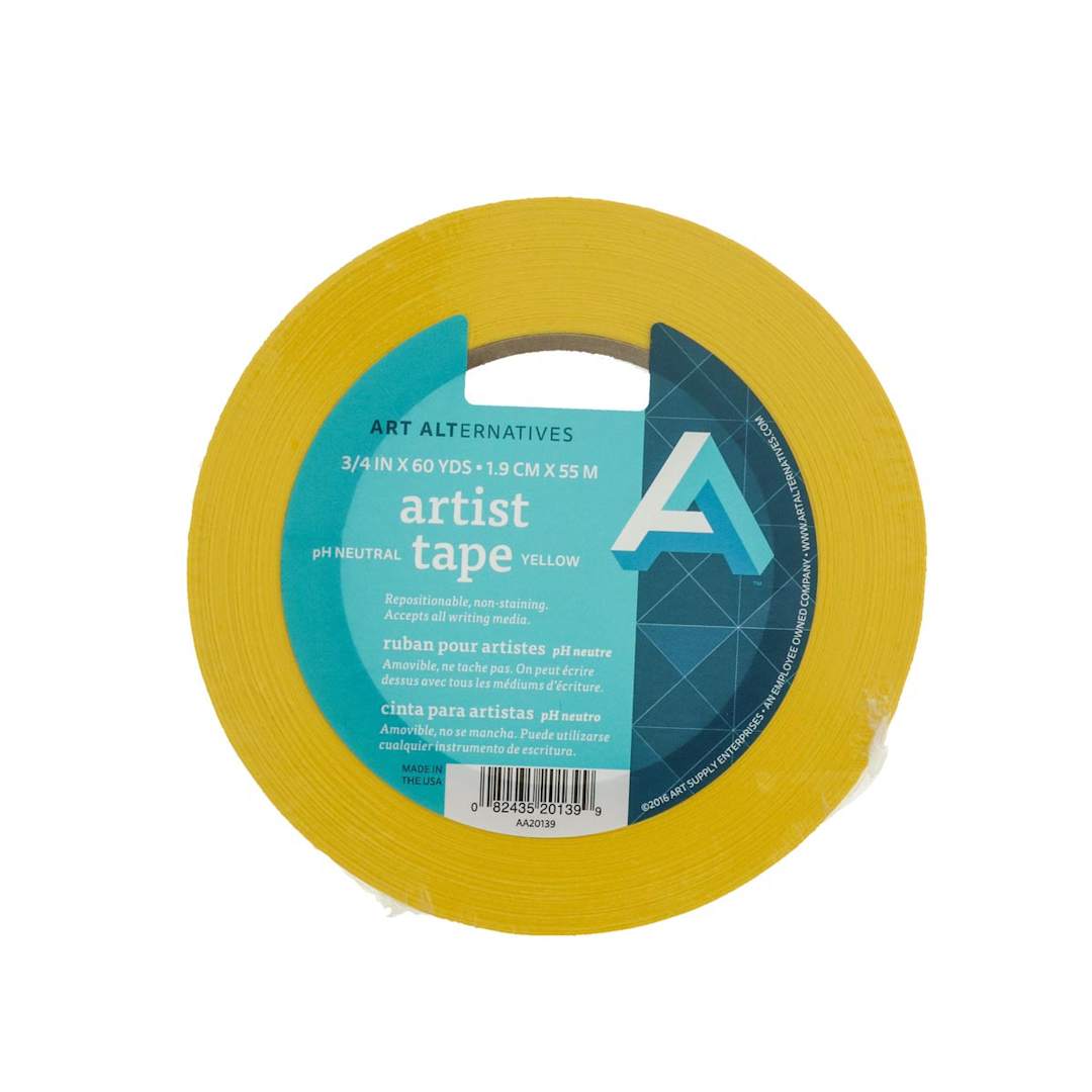 Open in modal - Art Alternatives Artist Tape, 3/4" x 60 yds, Yellow