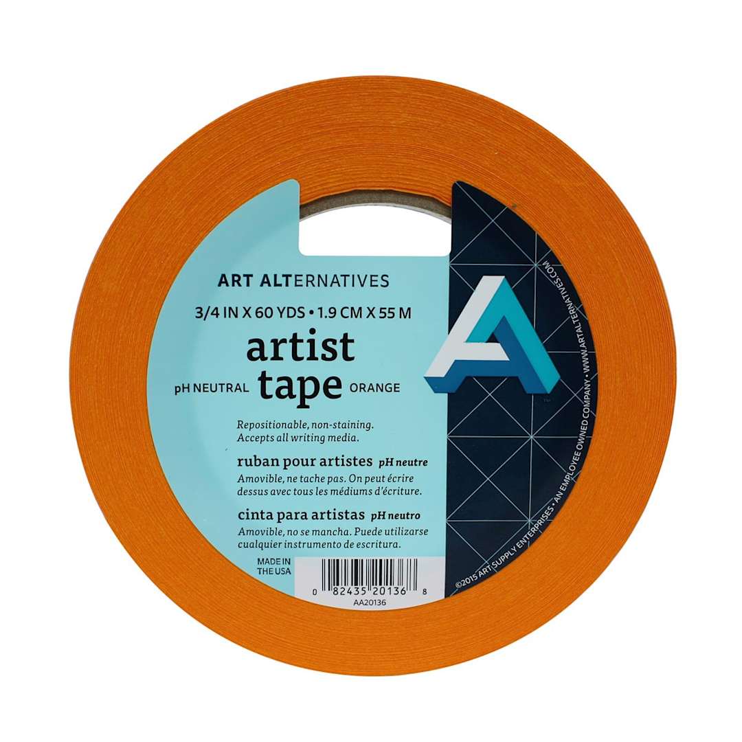 Open in modal - Artist Tape Orange- 3/4" - 3" Core