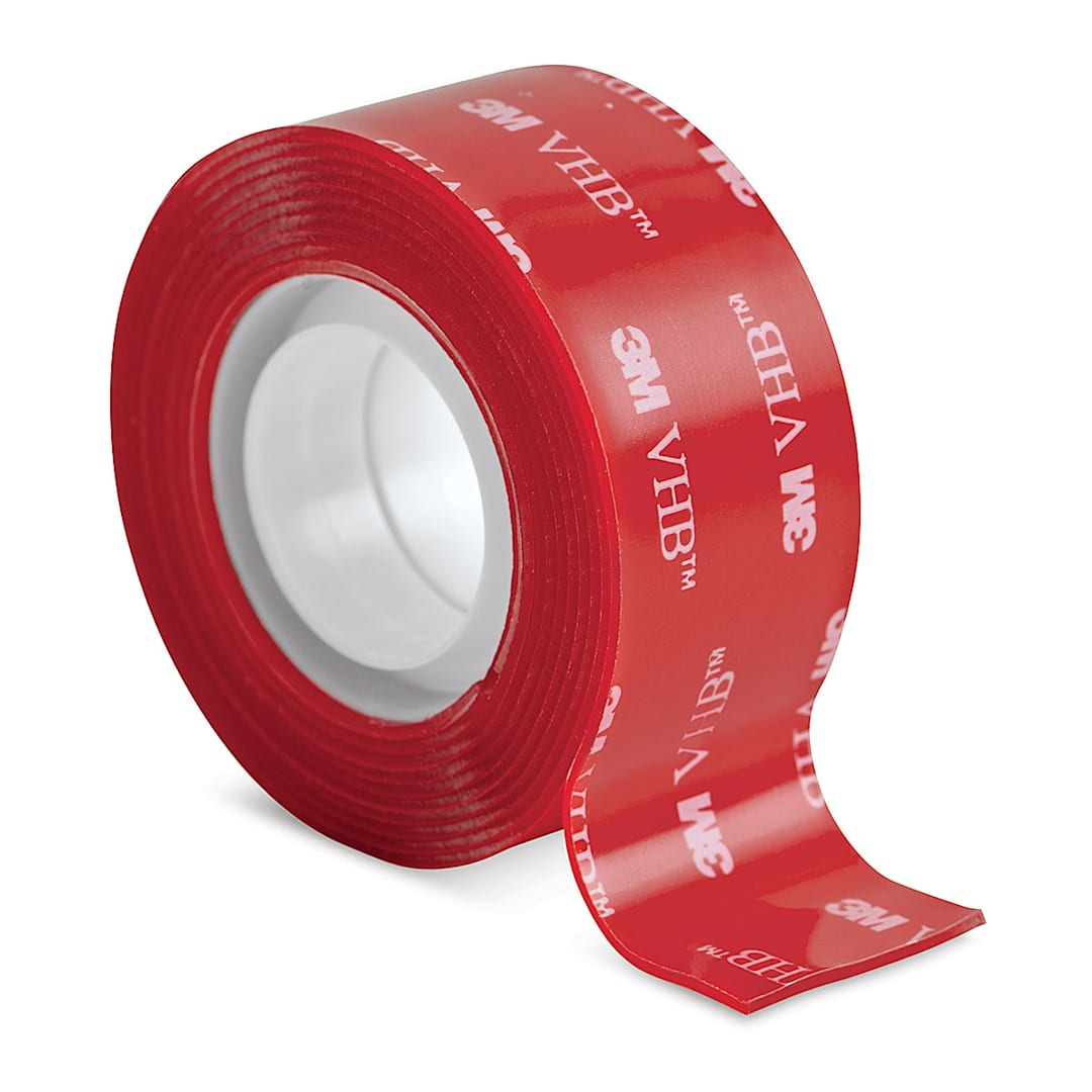 Open in modal - Scotch Clear Permanent Mounting Tape - Roll shown at angle