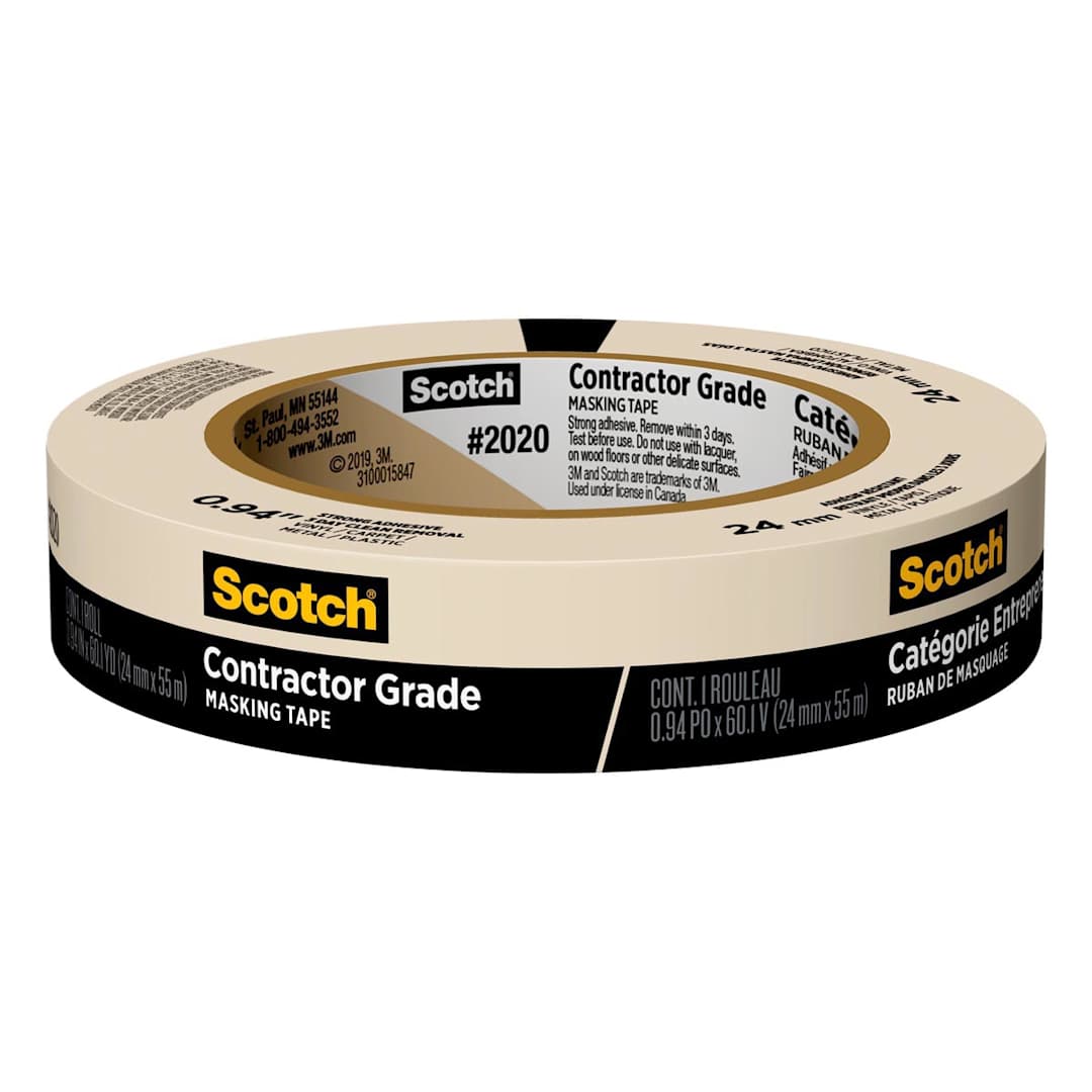 Open in modal - Contractor Grade Masking Tape .94" x 60.1 yds (24mm x 55m)