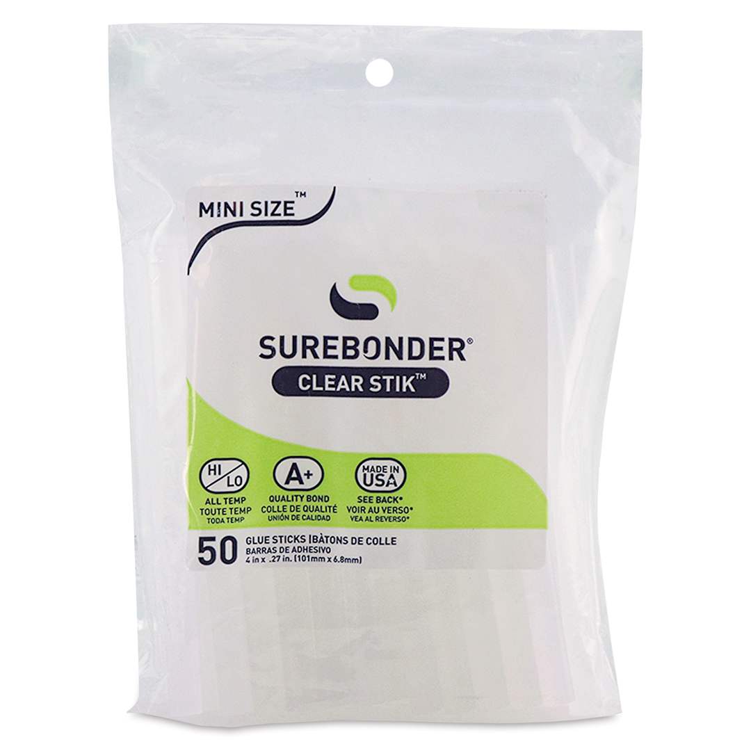 Open in modal - Glue Sticks for Mini-Trigger Guns - 5/16" x 4", Pkg of 50 - front of packaging