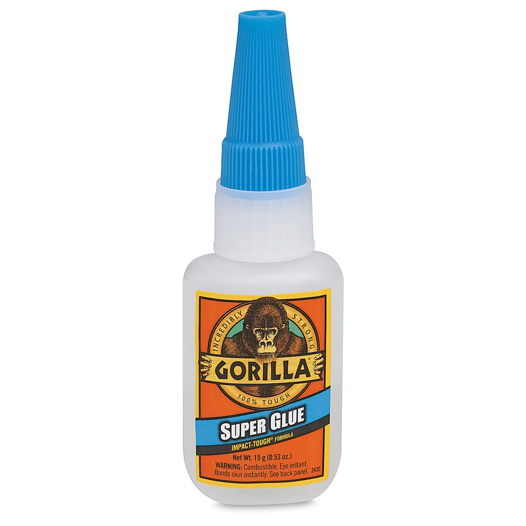 Open in modal - Gorilla Super Glue - front view of Large 0.5 oz bottle 