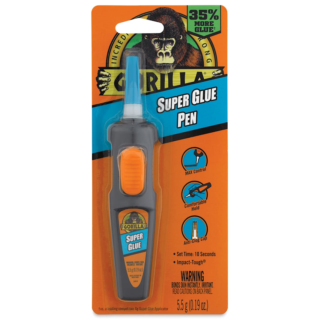 Open in modal - Gorilla Super Glue - Pen, 0.2 oz (Front of package)