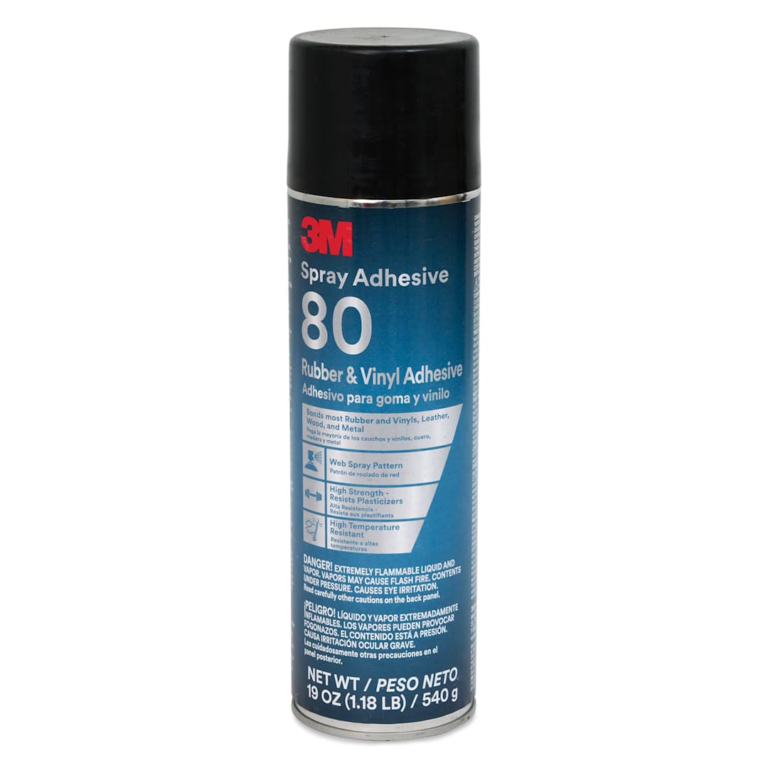 Open in modal - 3M Rubber & Vinyl 80 Spray Adhesive - 19 oz, front of can