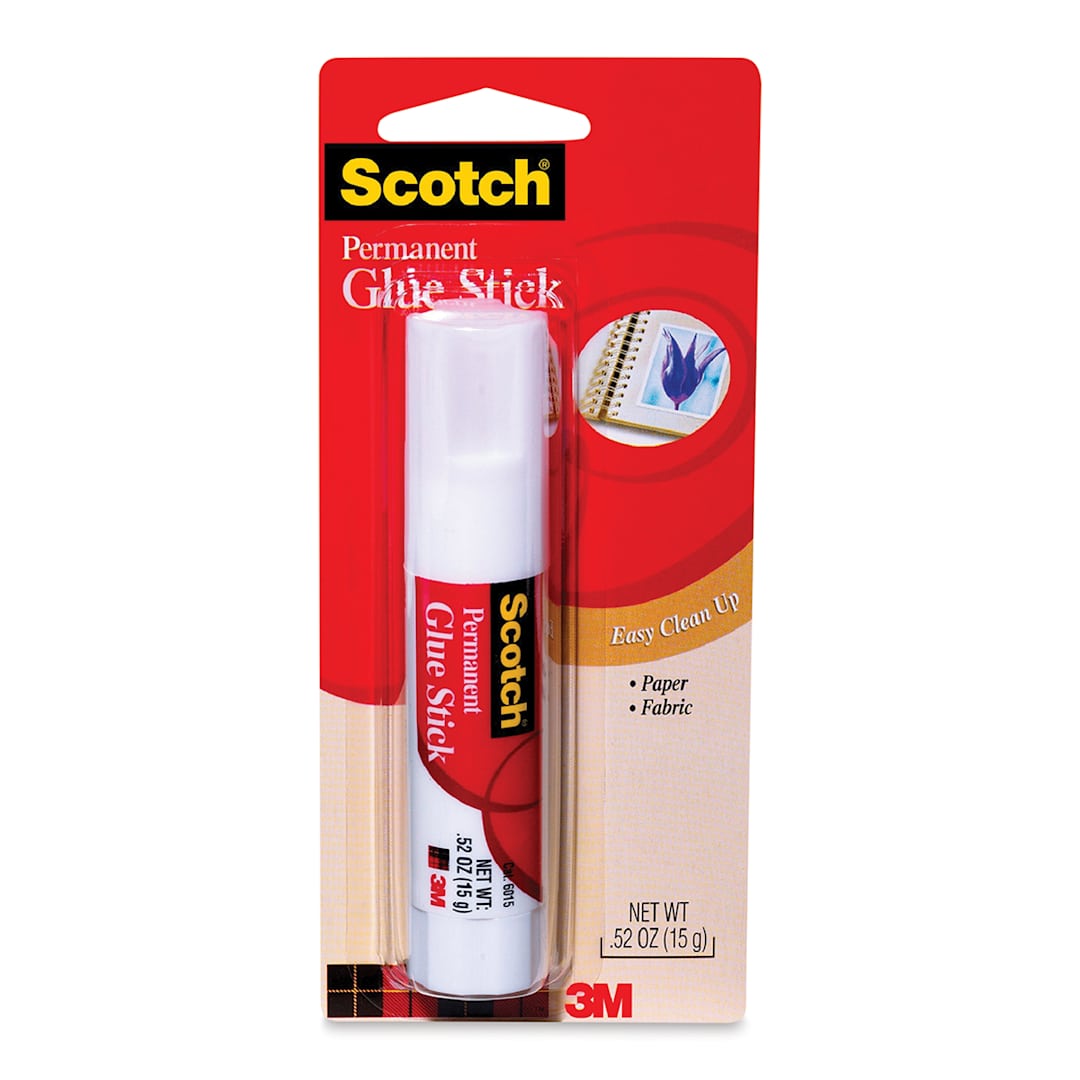 Open in modal - Scotch Glue Stick - .52 oz, White, Permanent