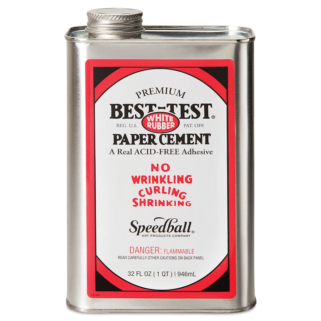 Open in modal - Best-Test Acid-Free Paper Cement - Front of 32 oz can shown