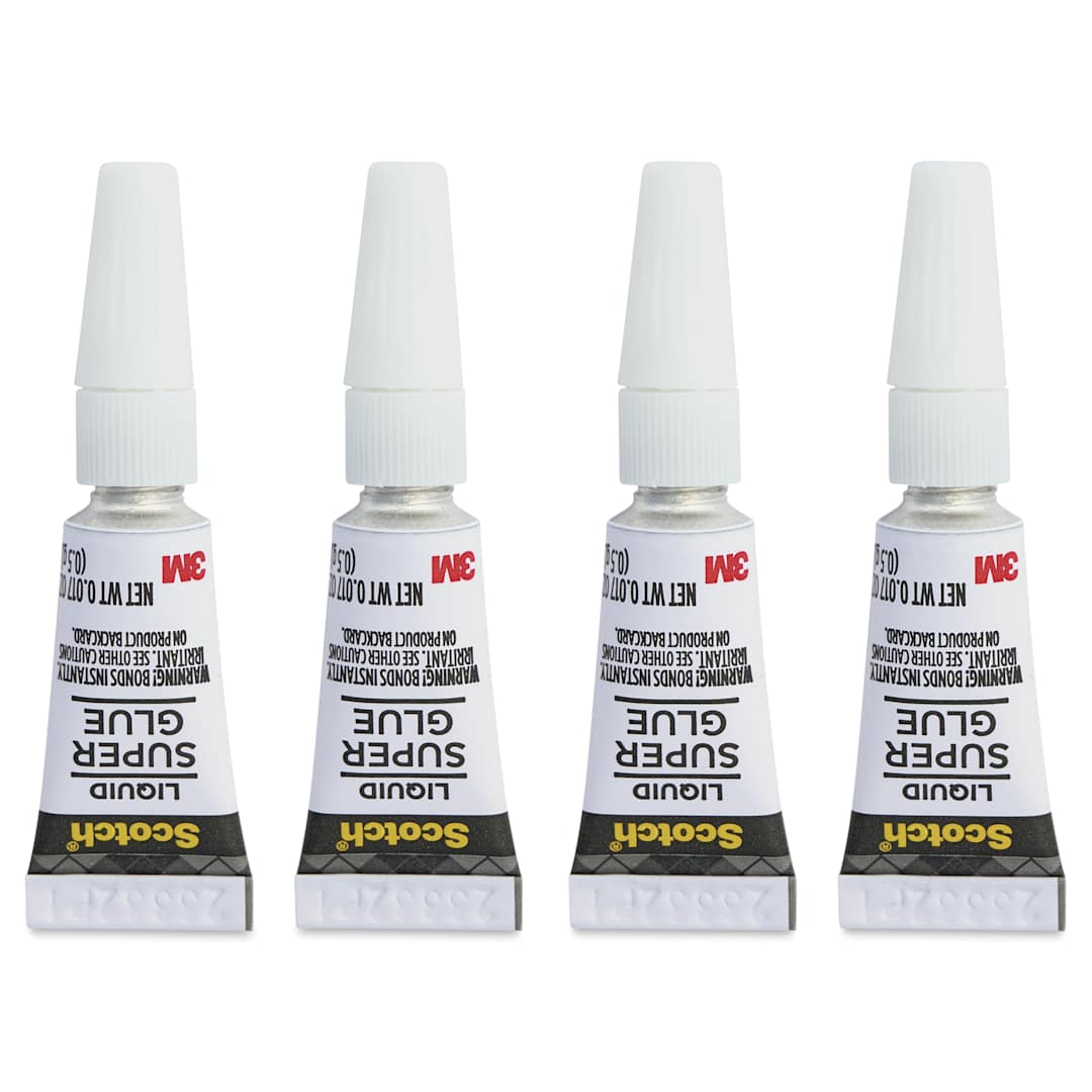 Open in modal - Scotch Super Glue - Single-Use, Pkg of 4, 0.017 oz