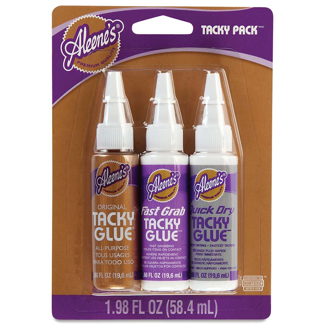 Open in modal - Aleene's Tacky Glue - Variety Pack, Pkg of 3, front of the packaging