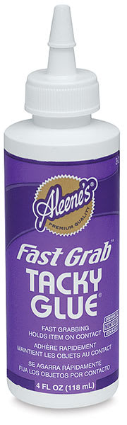 Open in modal - Aleene's Fast Grab Tacky Glue - Front of 4 oz bottle of Glue
