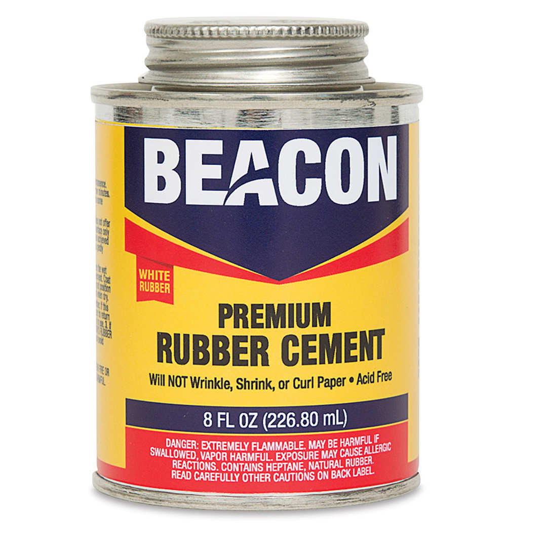 Open in modal - Beacon Artist Quality Rubber Cement - Front of 8 oz can