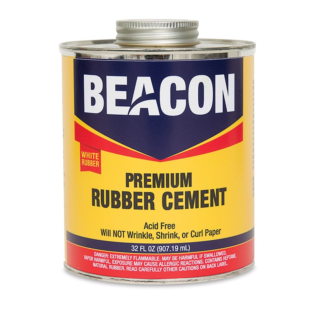 Open in modal - Beacon Artist Quality Rubber Cement - Front of 32 oz can