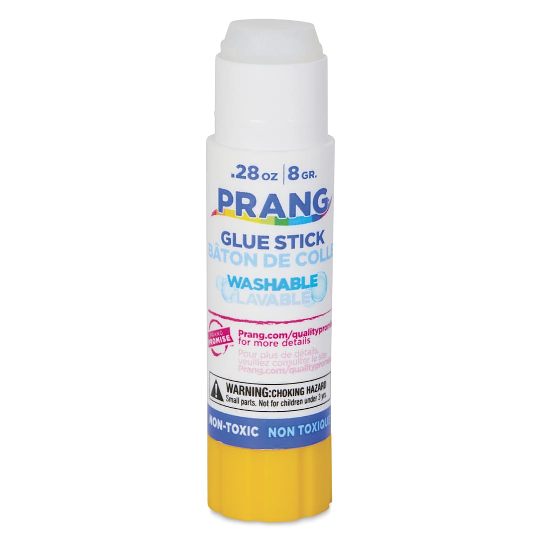 Open in modal - Prang Glue Stick - Clear, 0.28 oz - with cap removed