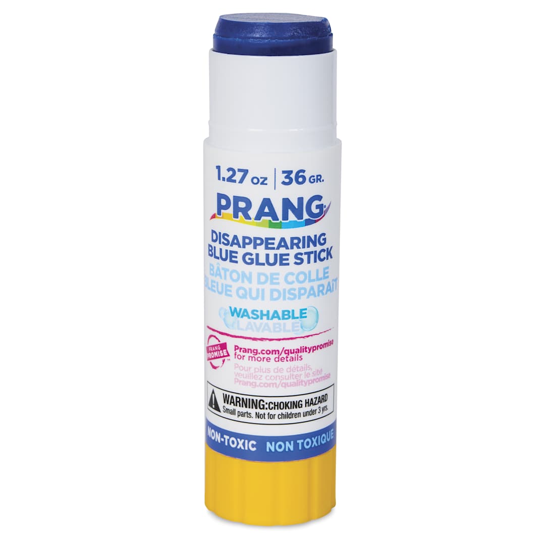 Open in modal - Prang Glue Stick - Blue, 0.74 oz - with cap removed