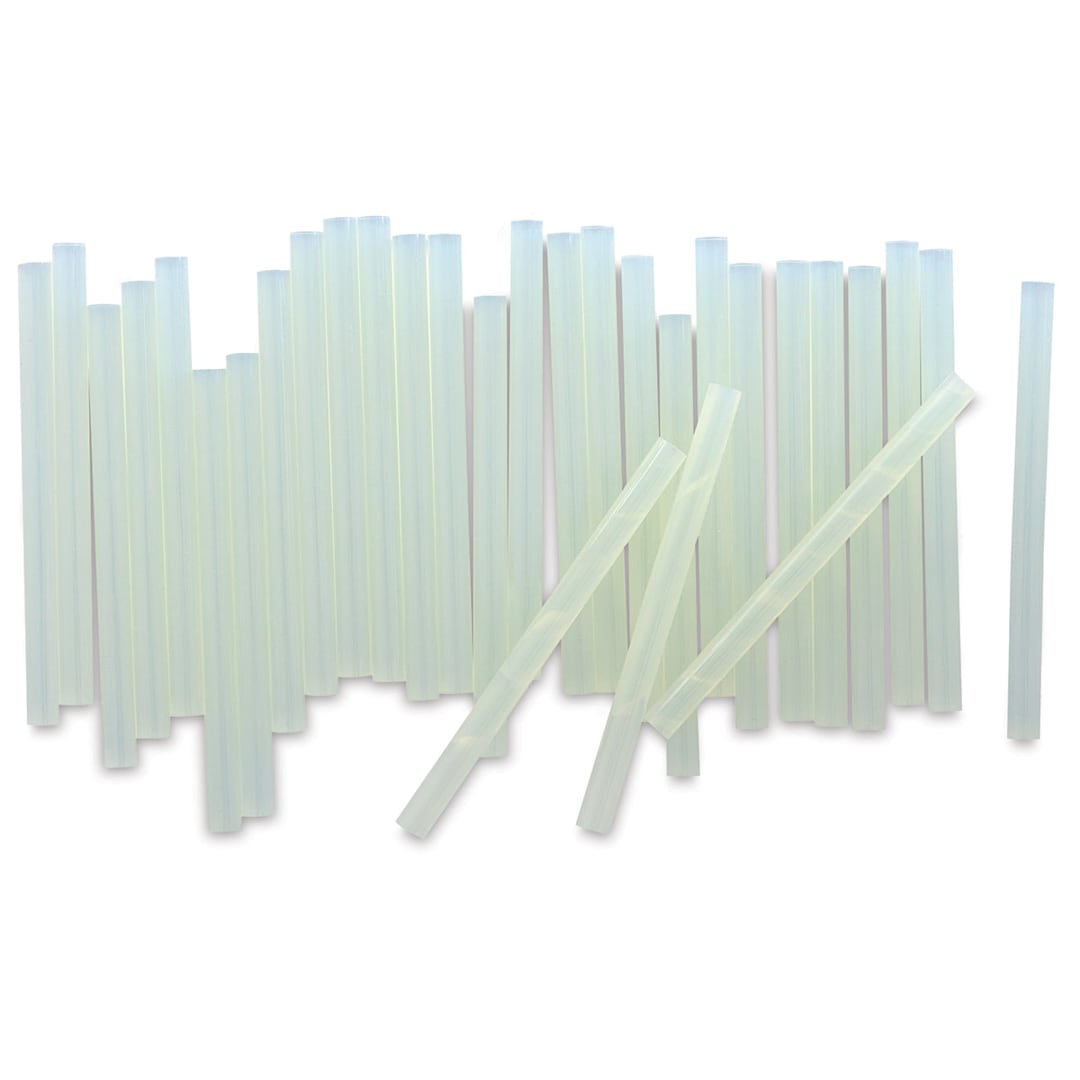 Open in modal - Westcott ProjectMate All Temp Mini Glue Sticks - 30 glue sticks shown upright
