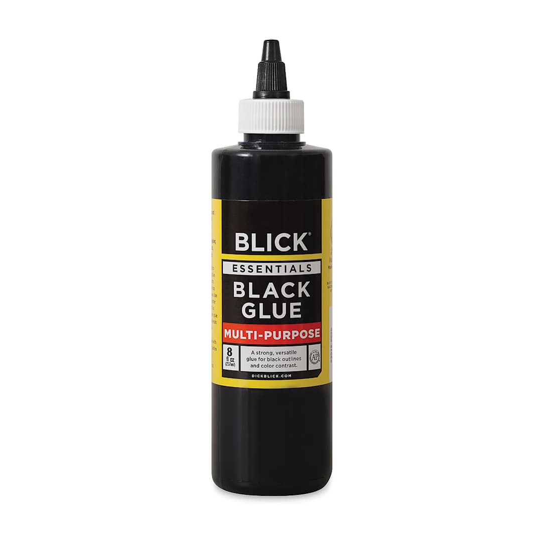 Open in modal - Blick Black Glue - front view of 8 oz bottle
