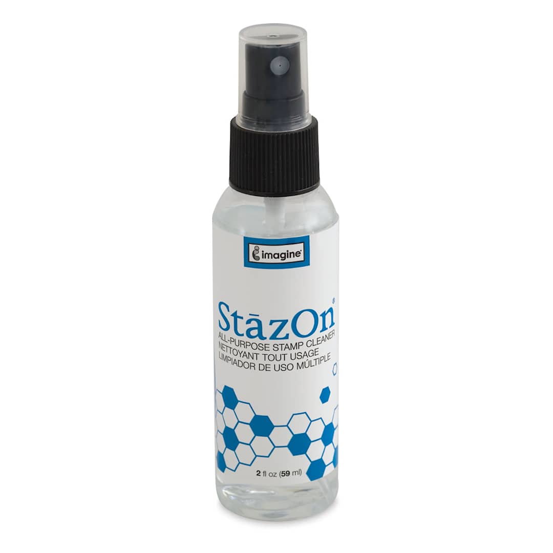 Open in modal - Tsukineko StazOn All-Purpose Stamp Cleaner - Front of 2 oz Bottle