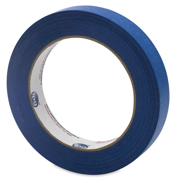 Open in modal - Intertape Painter's Masking Tape - 3/4" width tape shown at angle