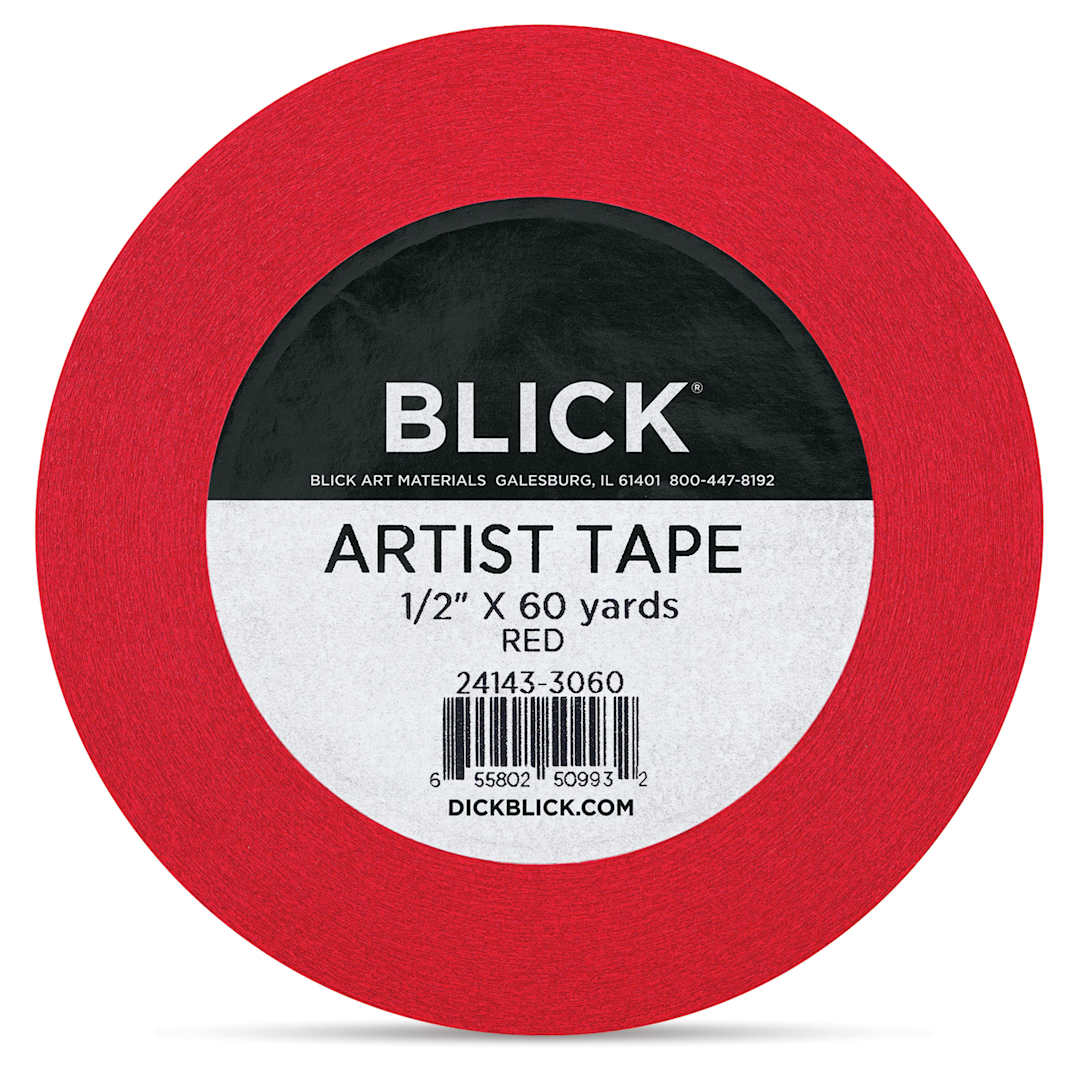 Open in modal - Blick Artist Tape - Red, 1/2" x 60 yds, front