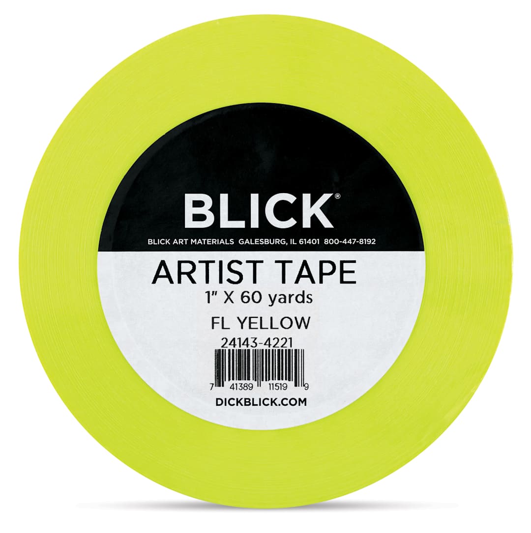 Open in modal - Blick Artist Tape - Fluorescent Yellow, 1" x 60 yds