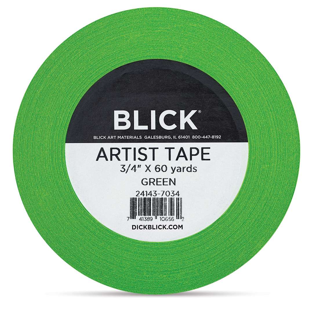 Open in modal - Blick Artist Tape - Green, 3/4" x 60 yds, front