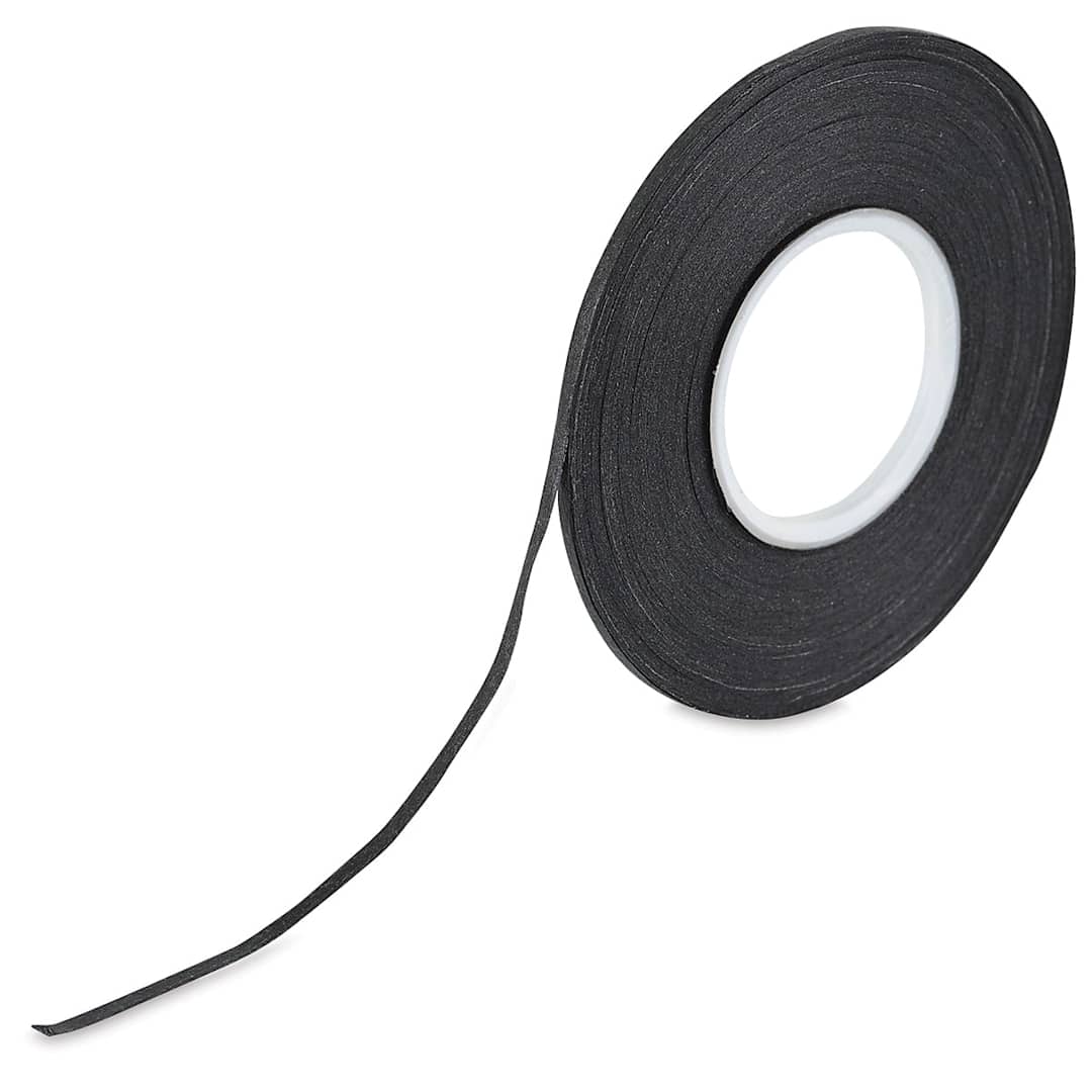 Open in modal - Blick Chart Tape - Upright roll of 1/16" black tape slightly unrolled