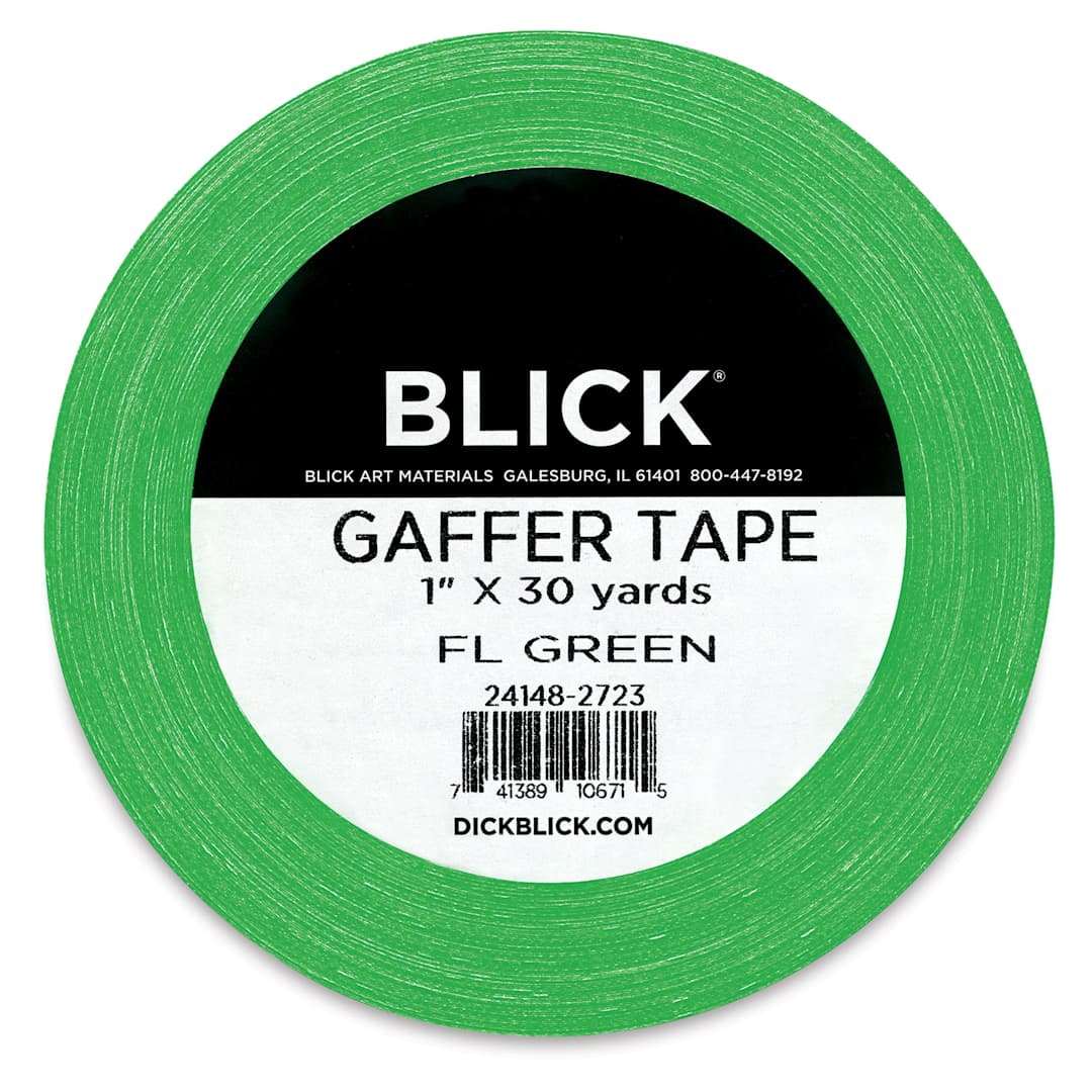 Open in modal - Blick Gaffers Tape - 1" x 30 yds, Fluorescent Green