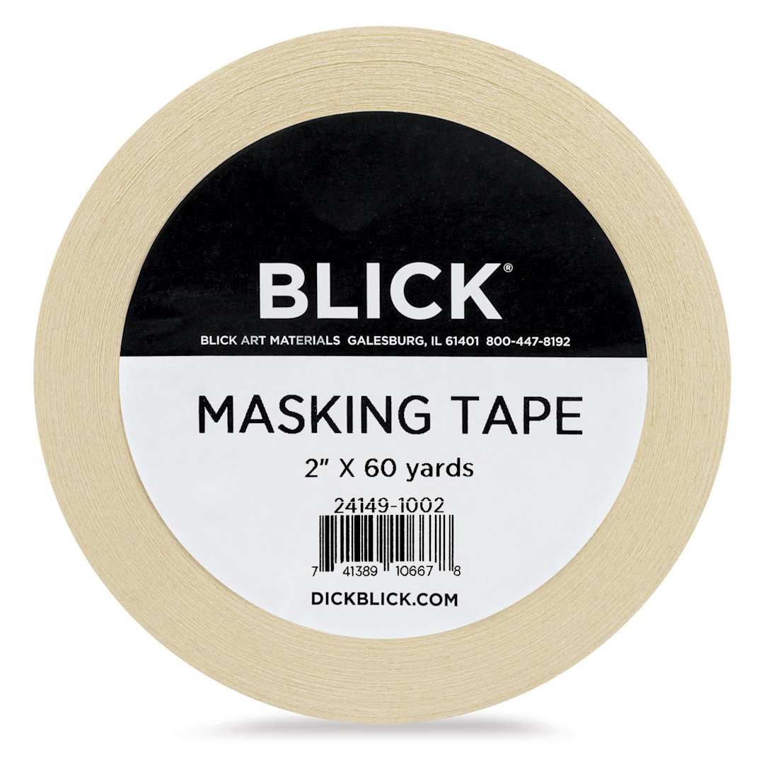 Open in modal - Blick General Purpose Masking Tape - Natural, 2" x 60 yds - front