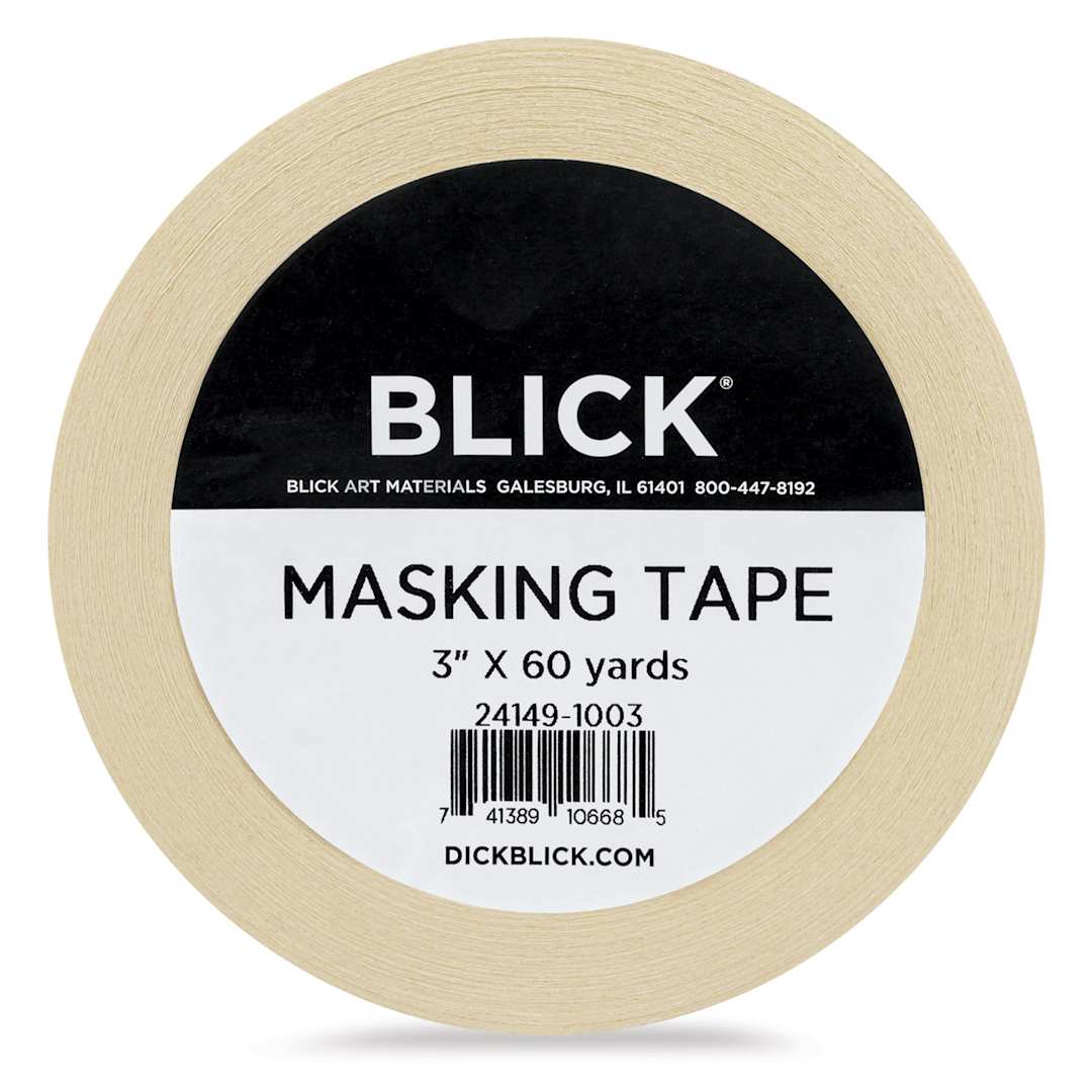 Open in modal - Blick General Purpose Masking Tape - Natural, 3" x 60 yds - front