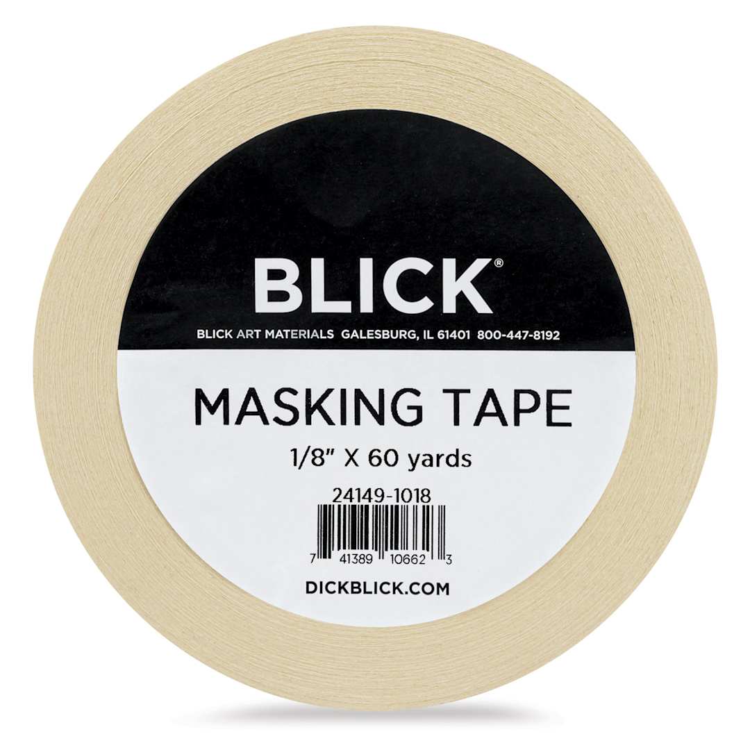 Open in modal - Blick General Purpose Masking Tape - Natural, 1/8" x 60 yds - front