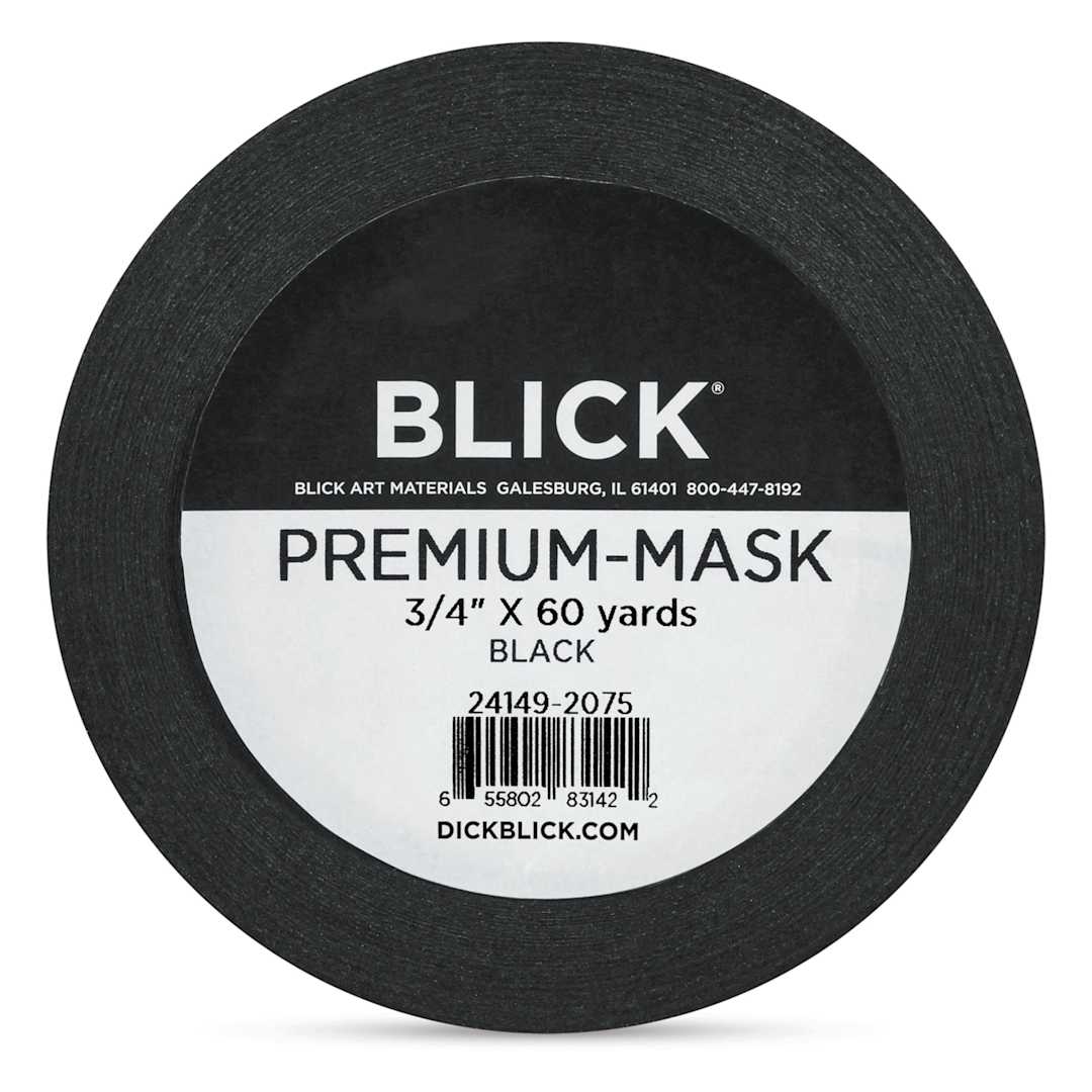 Open in modal - Blick Premium Masking Tape - Black, 3/4" x 60 yds - front