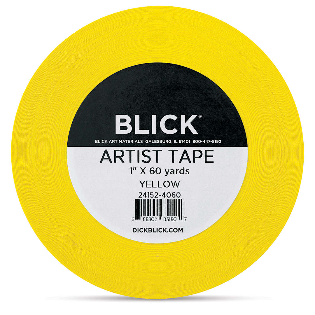 Open in modal - Blick Artist Tape - Yellow, 1" x 60 yds, front