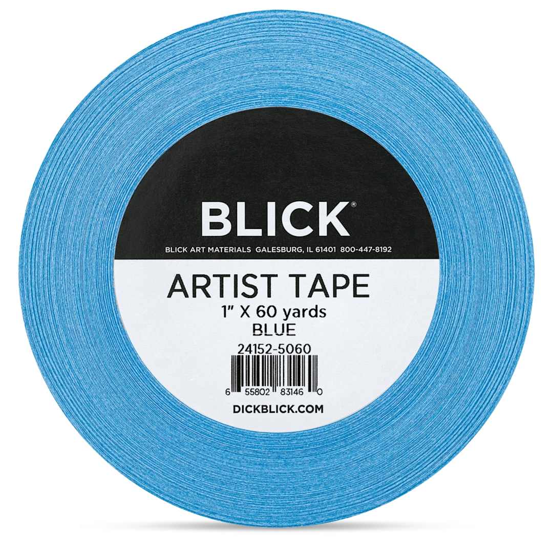 Open in modal - Blick Artist Tape - Blue, 1" x 60 yds, front