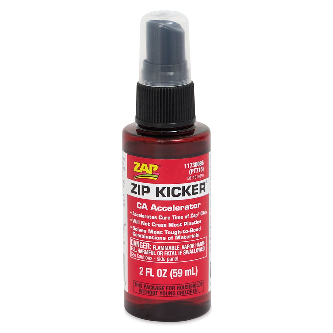 Open in modal - Zip Kicker CA Accelerator - Spray Bottle, front with protective cap on