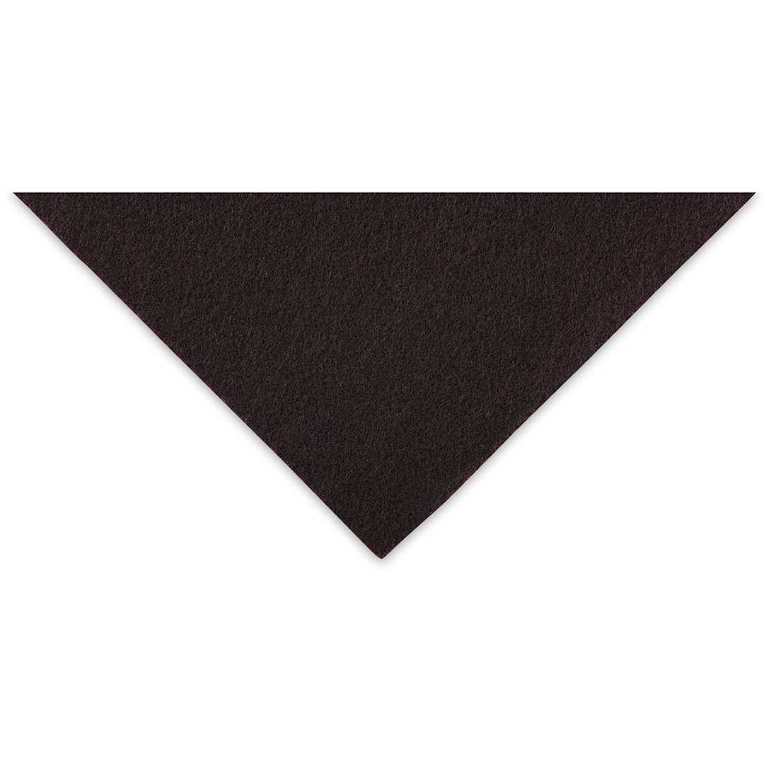 Open in modal - Peel & Stick Felt - Corner of Cocoa Brown 9" x 12" Felt Sheet
