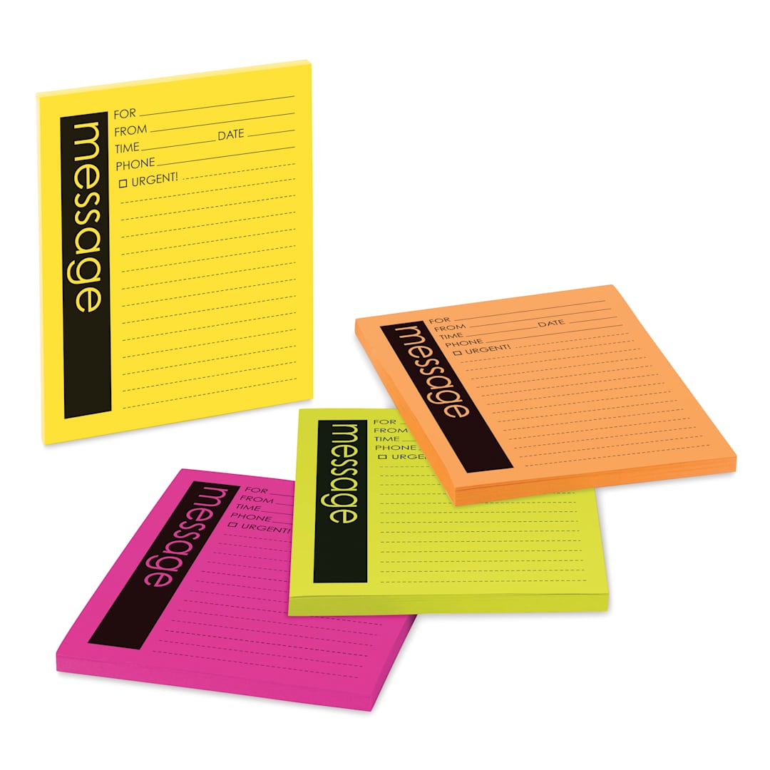 Open in modal - Post-it Super Sticky Printed Message Notes contents