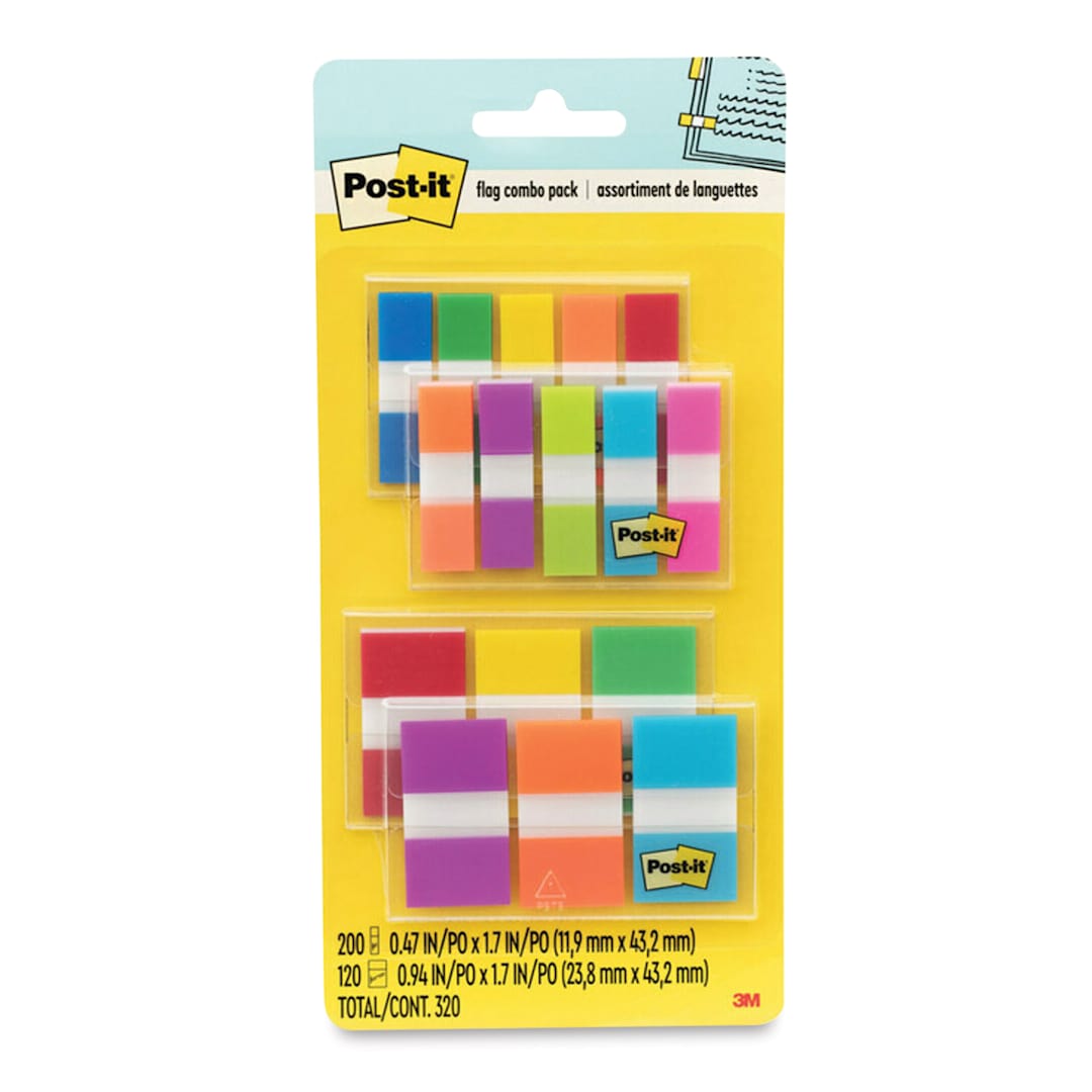 Open in modal - Post-it Flags - Assorted Combo Pack, Pkg of 320