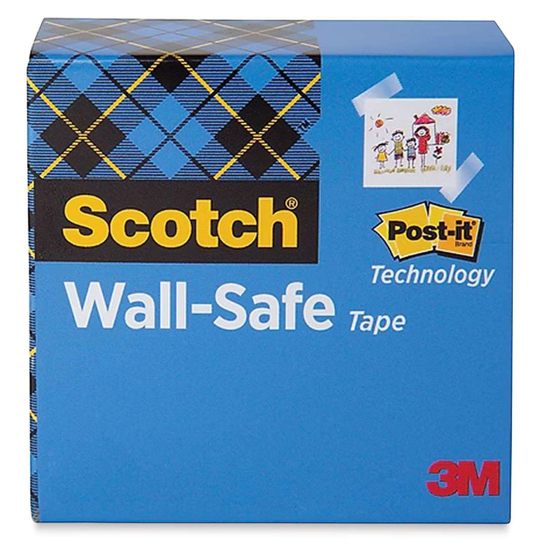 Open in modal - Scotch Wall-Safe Tape - Single, 3/4" x 108' Roll front of packaging