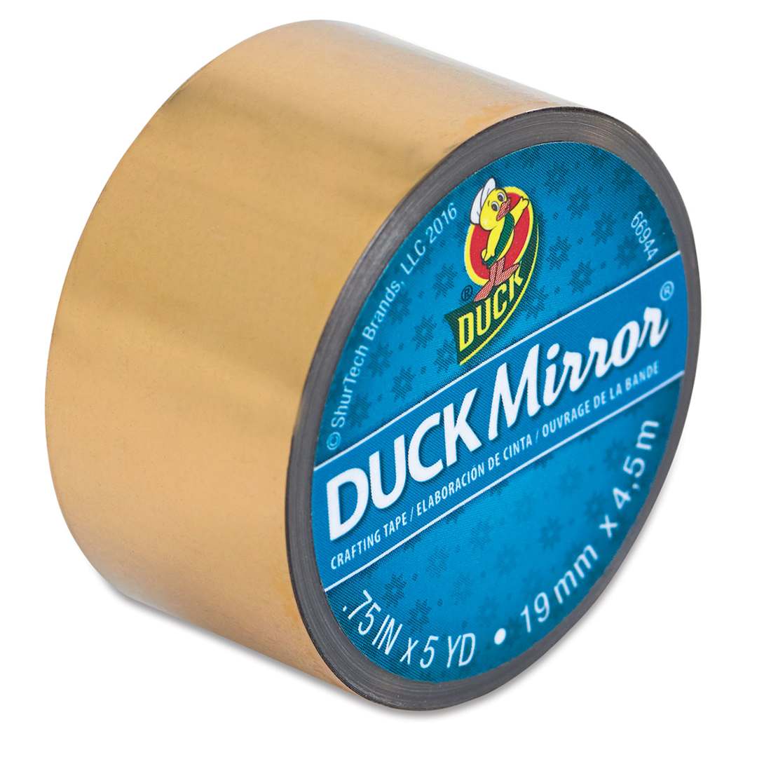 Open in modal - Mirror Crafting Tape - .75 inch wide roll of Gold Mirror Tape shown at angle