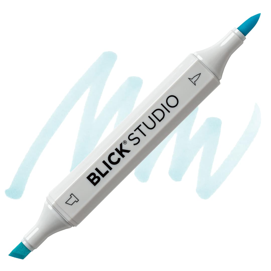 Open in modal - Blick Studio Brush Marker - Morning Dew marker and swatch