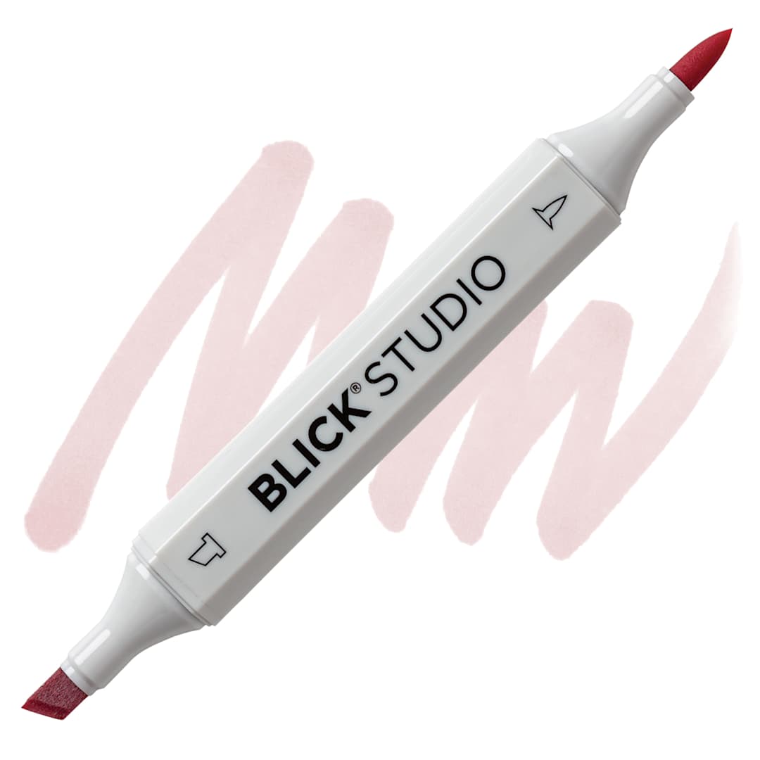 Open in modal - Blick Studio Brush Marker - Rose Smoke marker and swatch