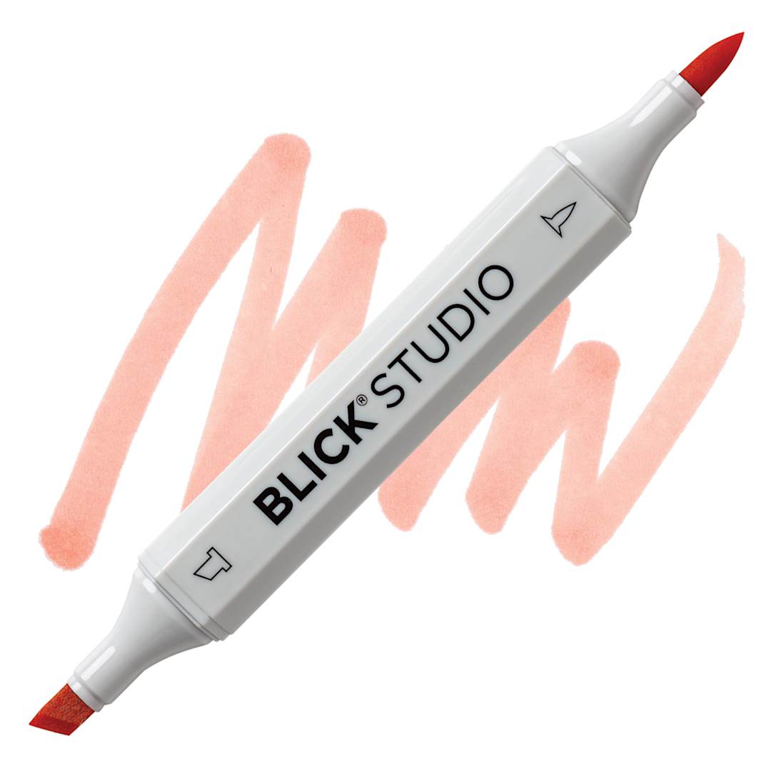 Open in modal - Blick Studio Brush Marker - Apricot marker and swatch