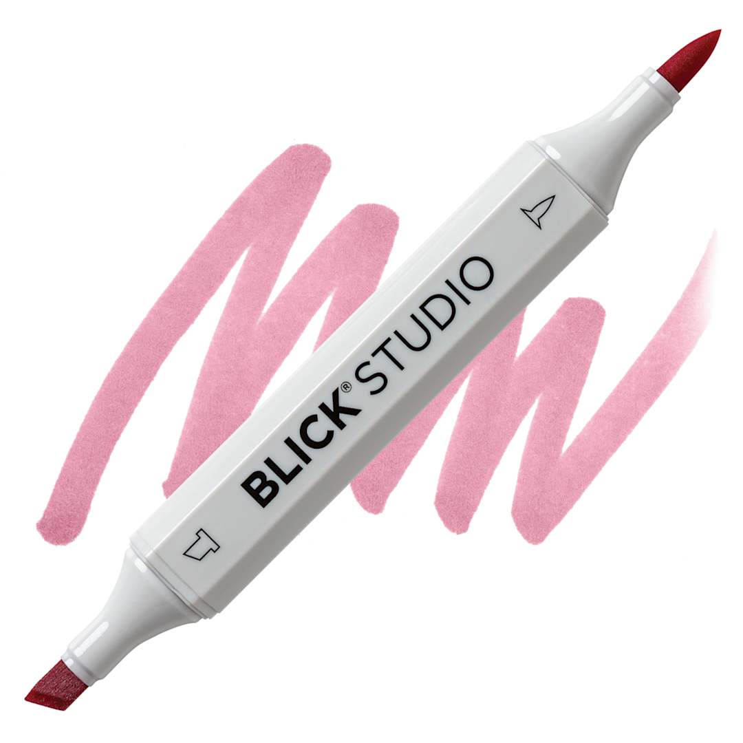 Open in modal - Blick Studio Brush Marker - Orchid Pink marker and swatch