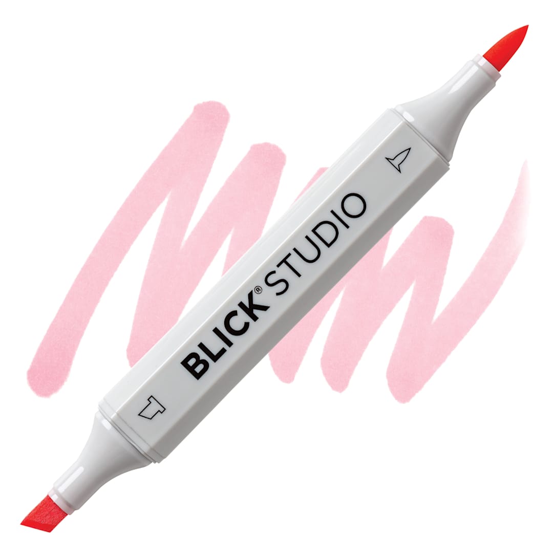 Open in modal - Blick Studio Brush Marker - Pink Champagne marker and swatch