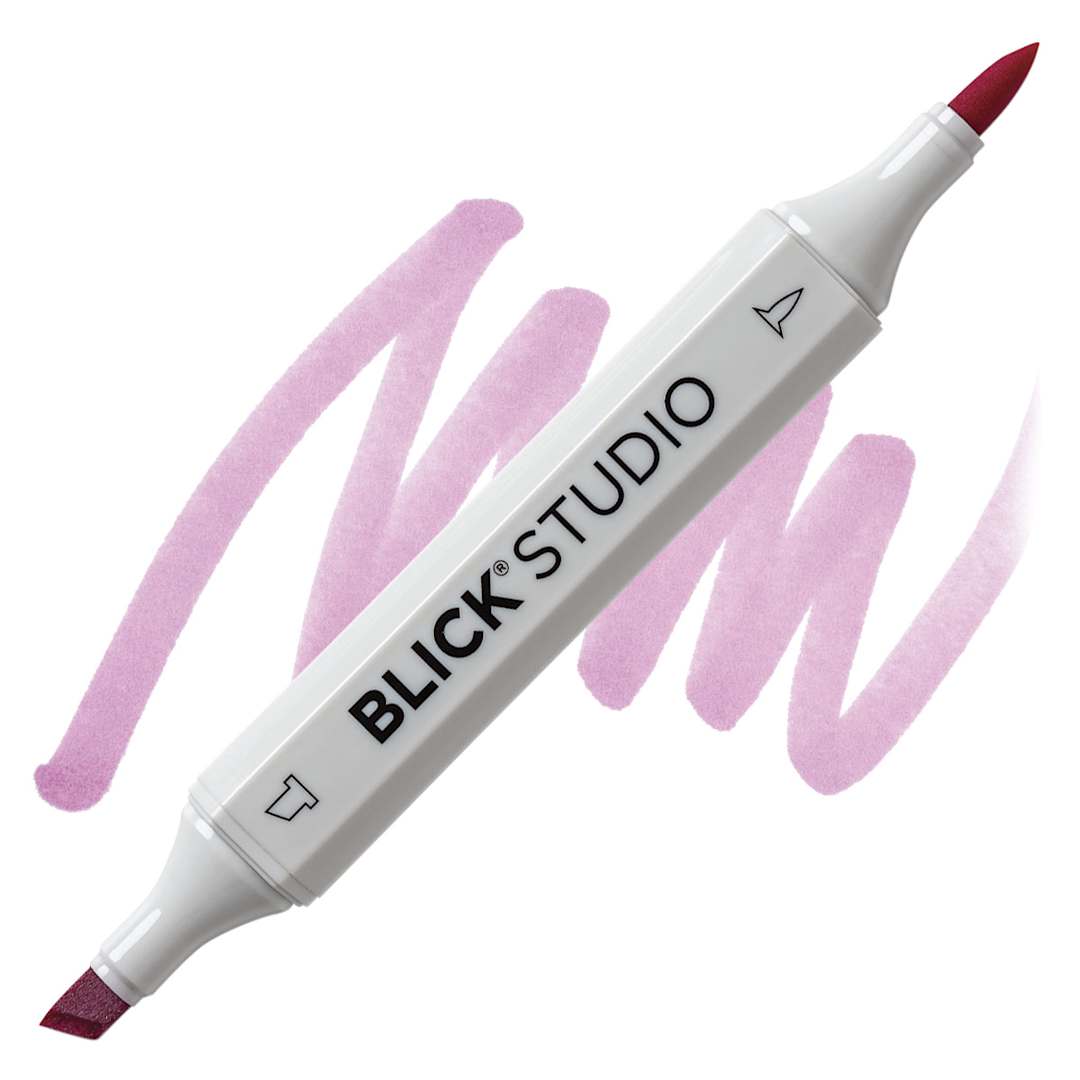 Open in modal - Blick Studio Brush Marker - Lavender Pink marker and swatch