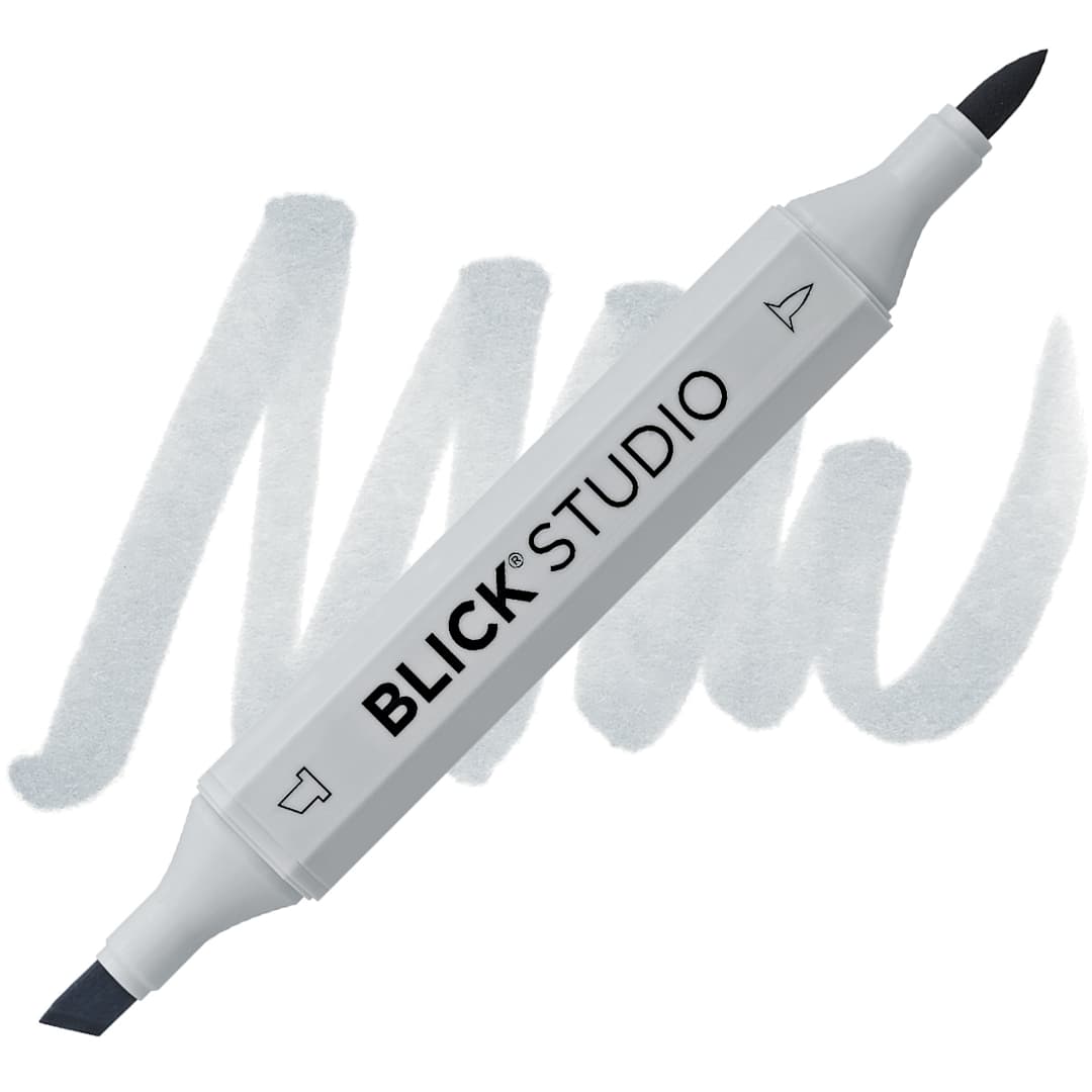 Open in modal - Blick Studio Brush Marker - Basic Gray 1 marker and swatch