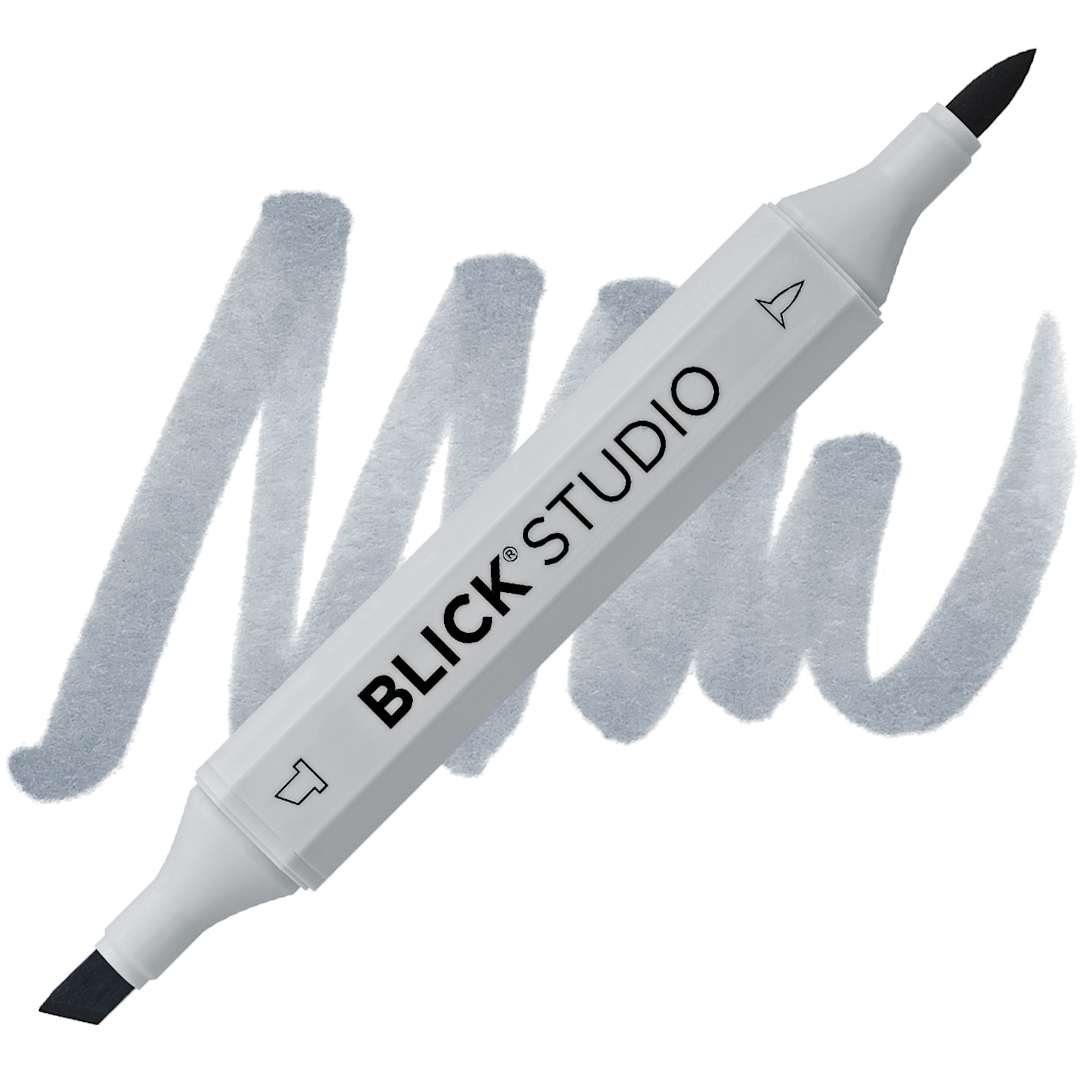 Open in modal - Blick Studio Brush Marker - Basic Gray 2 marker and swatch