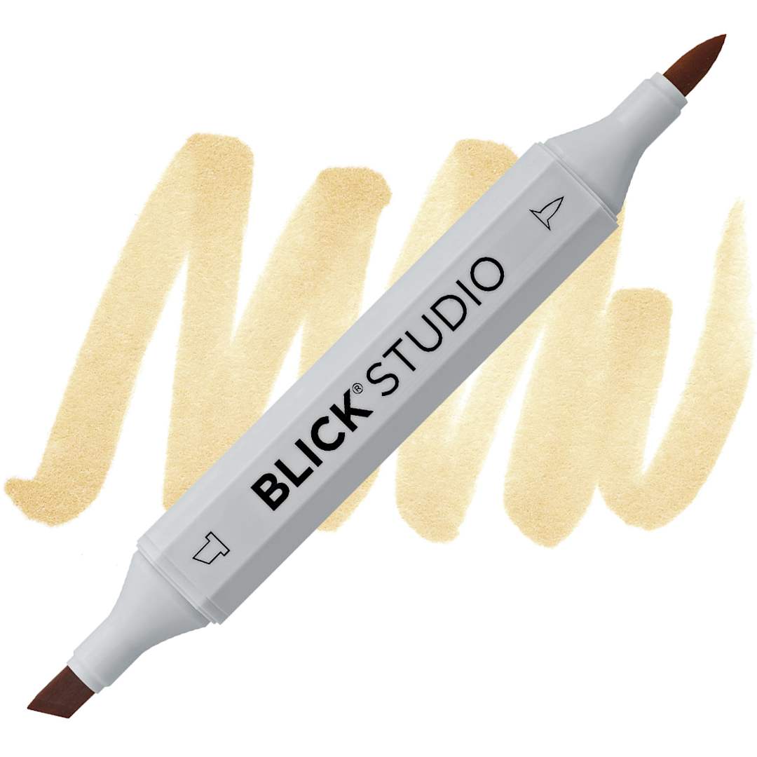 Open in modal - Blick Studio Brush Marker - Camel marker and swatch