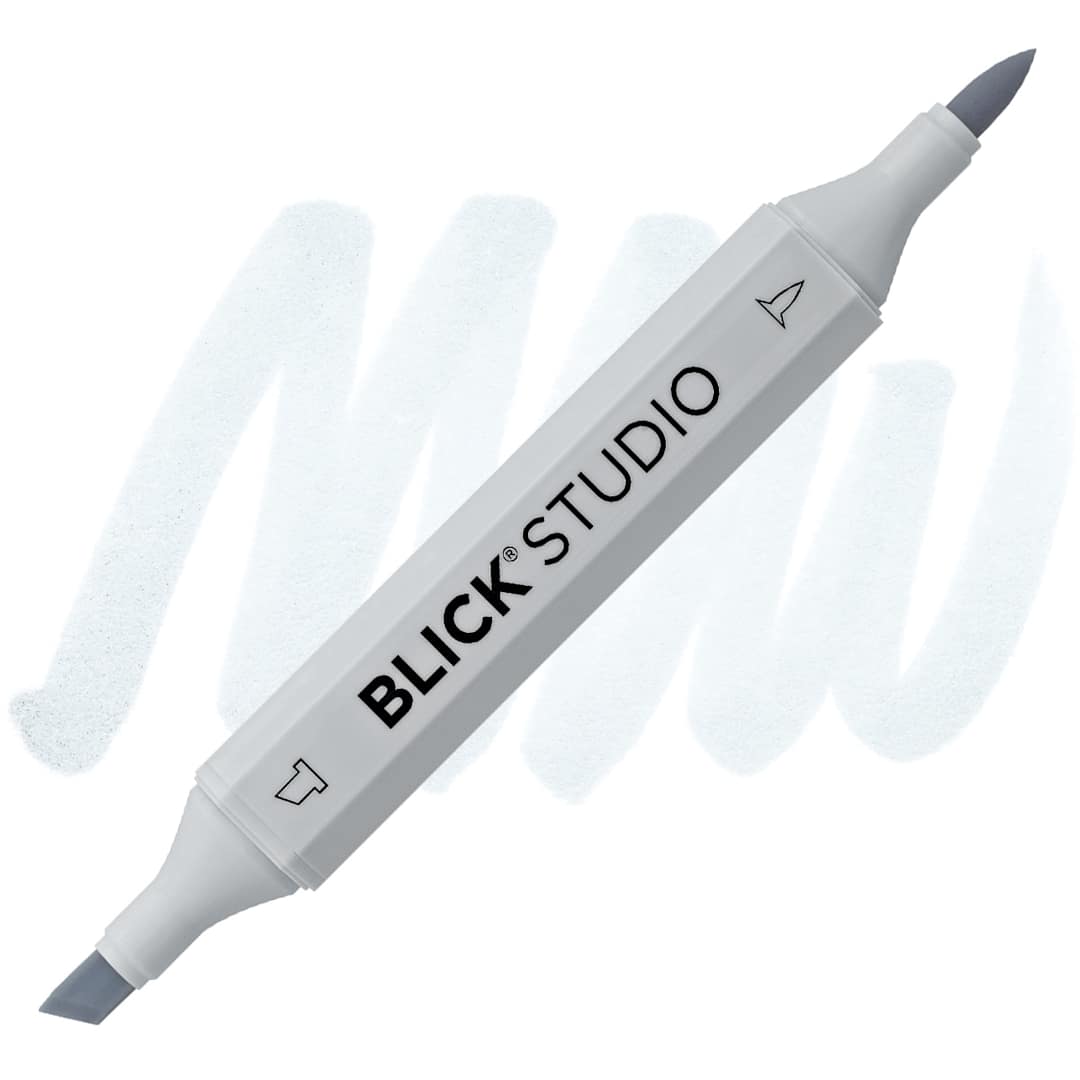 Open in modal - Blick Studio Brush Marker - Cool Gray 20% marker and swatch