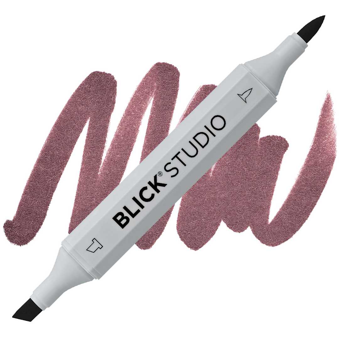 Open in modal - Blick Studio Brush Marker - Dark Umber marker and swatch