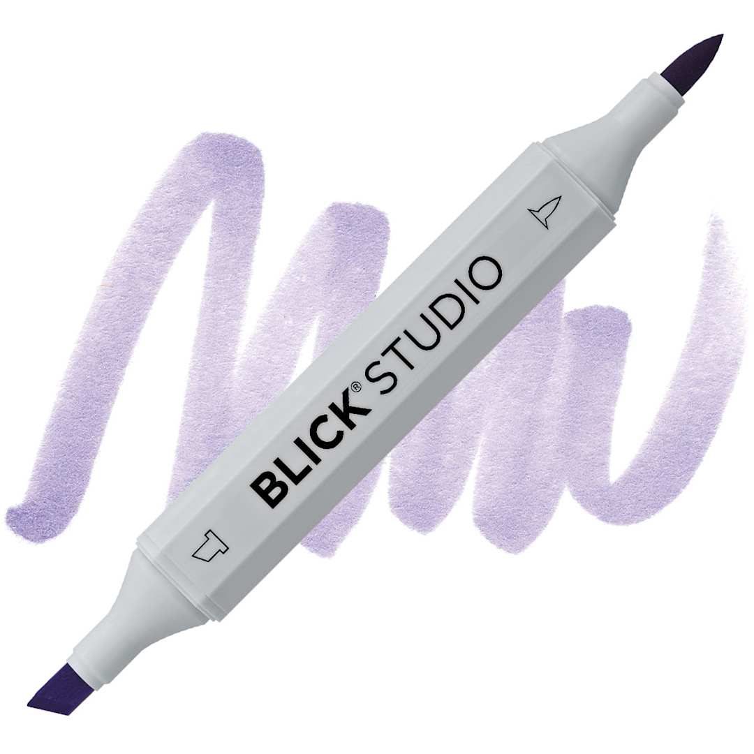 Open in modal - Blick Studio Brush Marker - Lilac marker and swatch